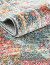 Caribbean Breeze Collection Area Rug -  Floriana Rectangle Light Blue  lifestyle 15