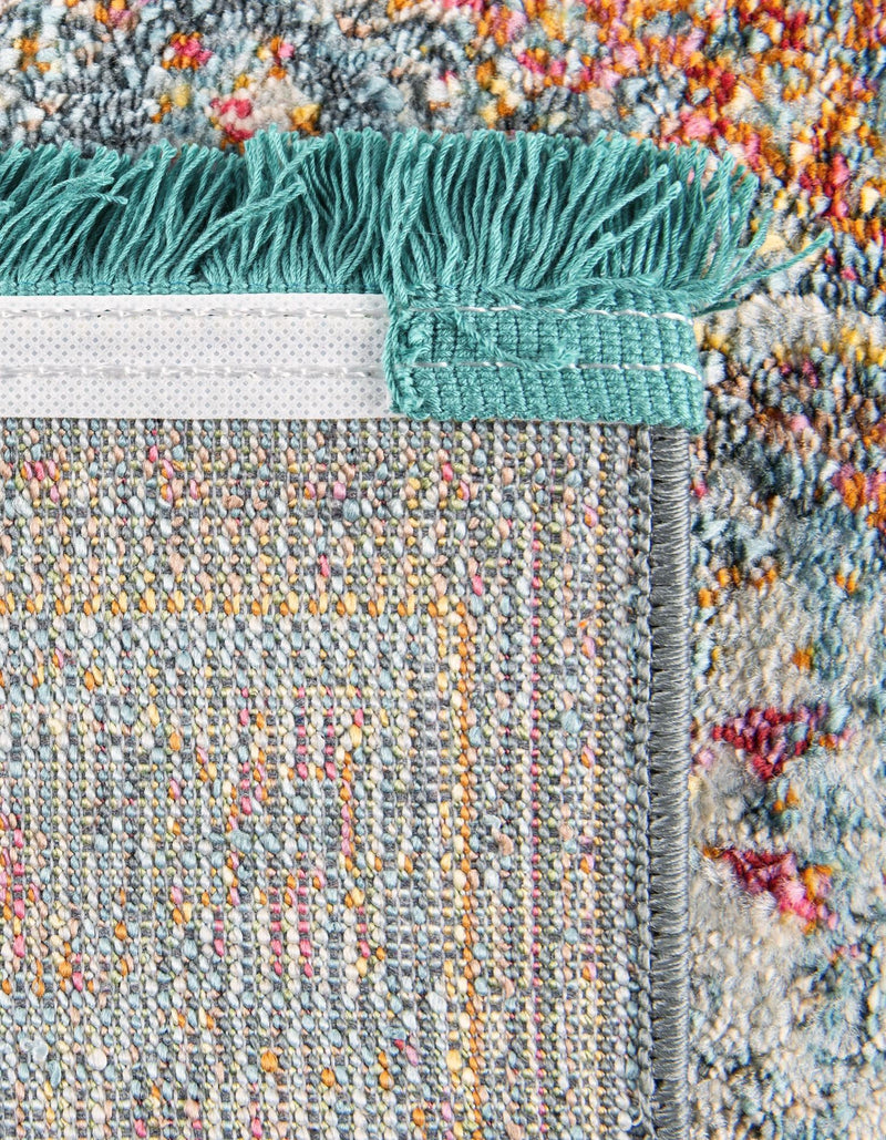 Caribbean Breeze Collection Area Rug -  Floriana Rectangle Light Blue  lifestyle 16