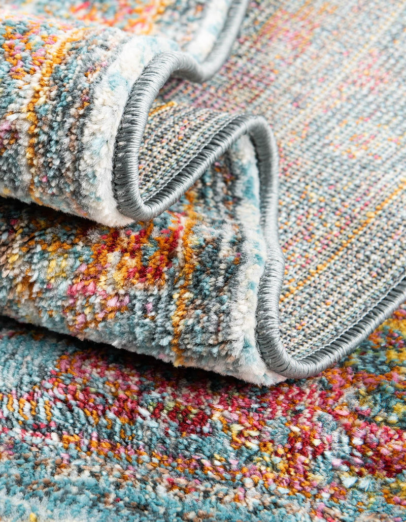 Caribbean Breeze Collection Area Rug -  Floriana Rectangle Light Blue  lifestyle 16