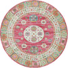 Caribbean Breeze Collection Area Rug -  Hibiscus Round Pink  lifestyle 11