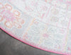 Caribbean Breeze Collection Area Rug -  Hibiscus Round Pink  lifestyle 27