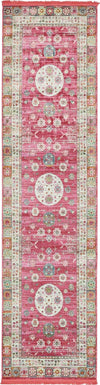 Caribbean Breeze Collection Area Rug -  Hibiscus Runner Pink  lifestyle 12