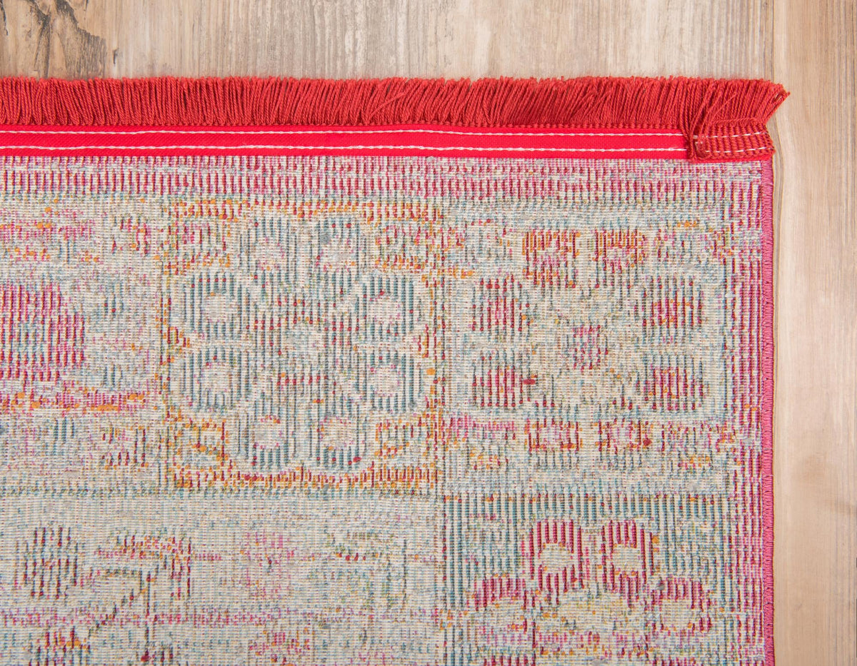 Caribbean Breeze Collection Area Rug -  Hibiscus Runner Pink  lifestyle 28