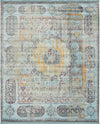 Caribbean Breeze Collection Area Rug -  Iguana Rectangle Blue  lifestyle 2