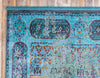 Caribbean Breeze Collection Area Rug -  Iguana Rectangle Blue  lifestyle 5