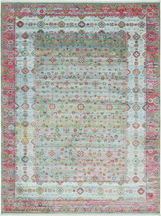 Caribbean Breeze Collection Area Rug -  Juniper Rectangle Blue Main