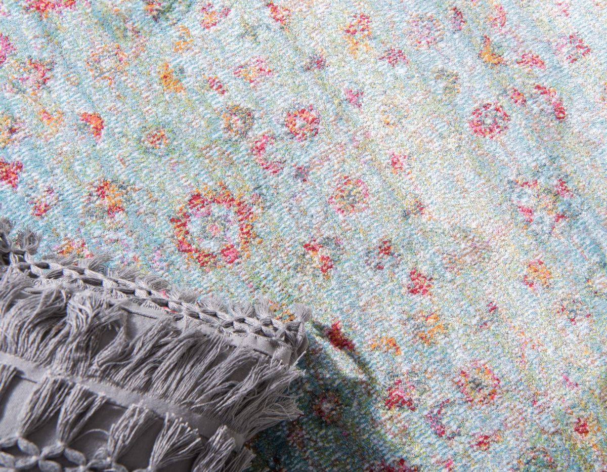 Caribbean Breeze Collection Area Rug -  Juniper Rectangle Blue  lifestyle 6