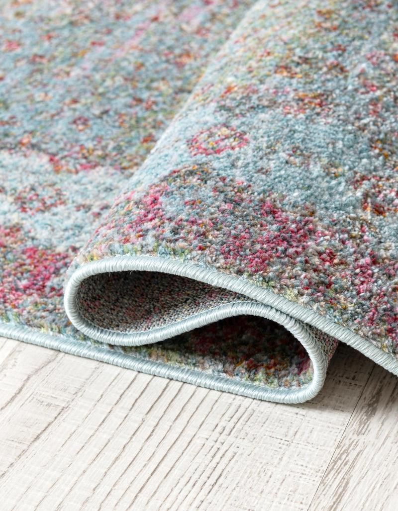 Caribbean Breeze Collection Area Rug -  Juniper Round Blue  lifestyle 33