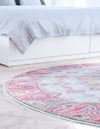 Caribbean Breeze Collection Area Rug -  Juniper Round Blue  lifestyle 21