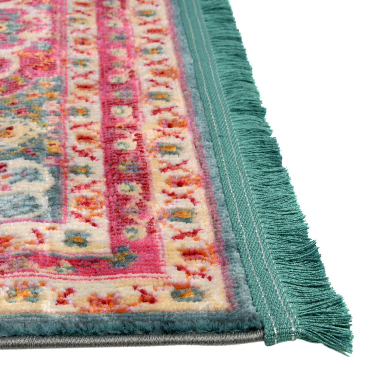 Caribbean Breeze Collection Area Rug -  Windward Rectangle Turquoise  lifestyle 20