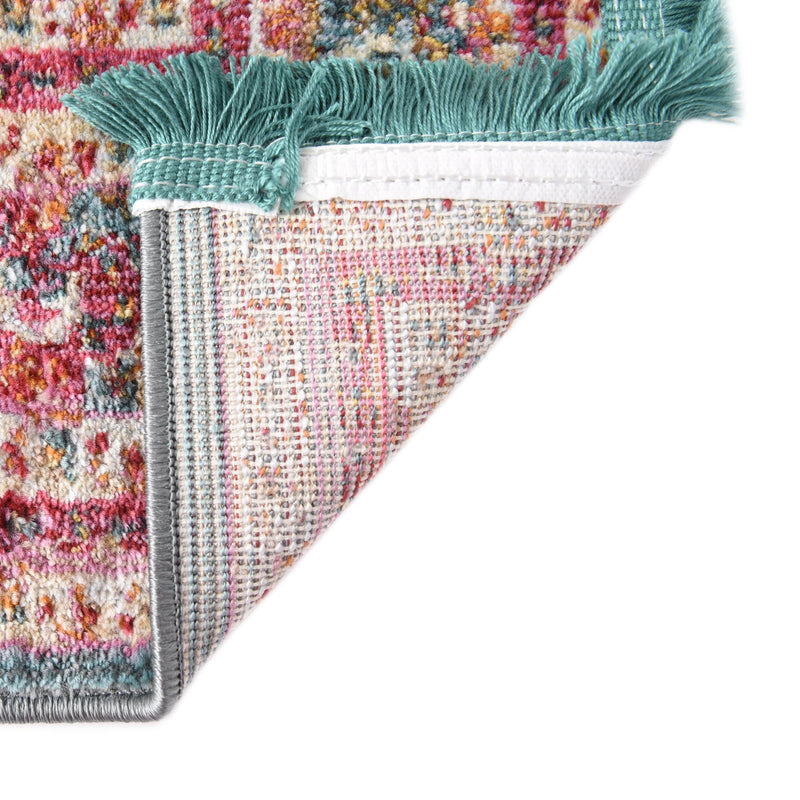 Caribbean Breeze Collection Area Rug -  Windward Rectangle Turquoise  lifestyle 26