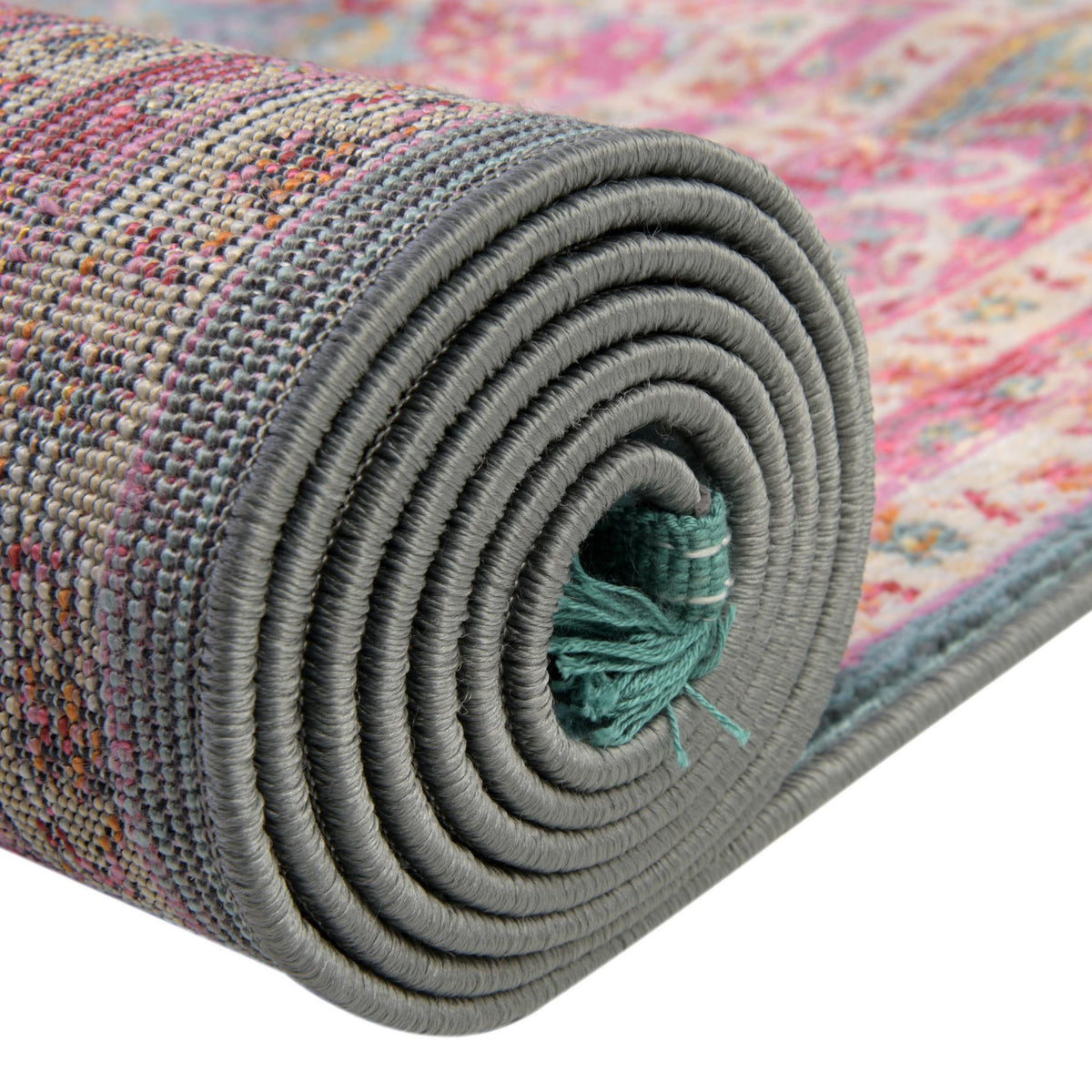 Caribbean Breeze Collection Area Rug -  Windward Rectangle Turquoise  lifestyle 32