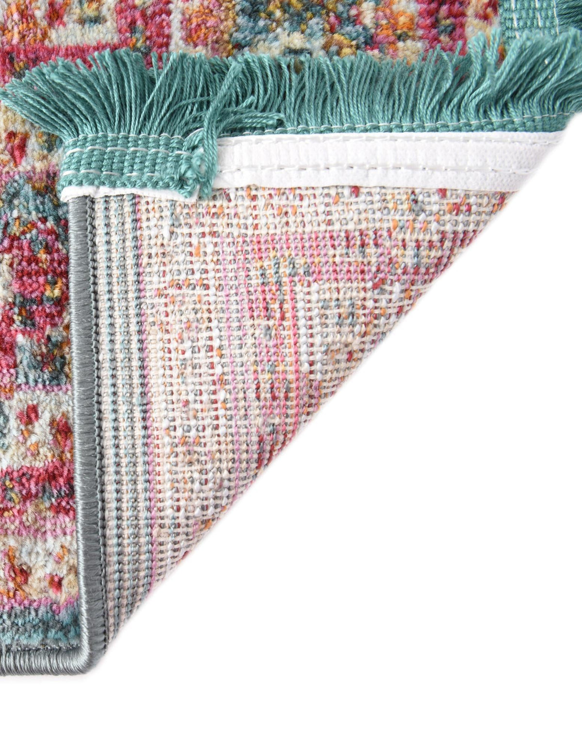 Caribbean Breeze Collection Area Rug -  Windward Rectangle Turquoise  lifestyle 43