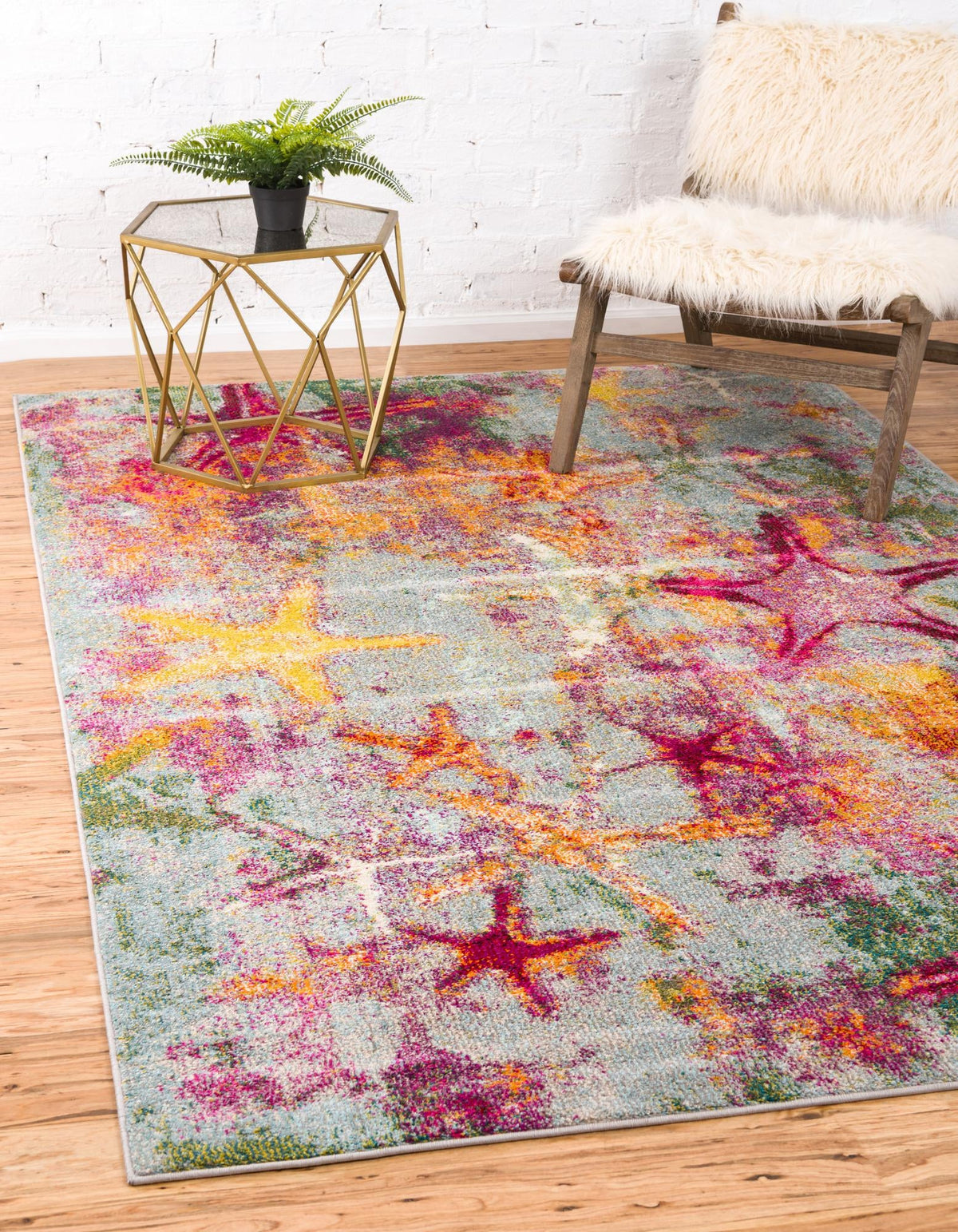 Sorrento Shores Collection Area Rug - Positano Rectangle Multi  lifestyle 4