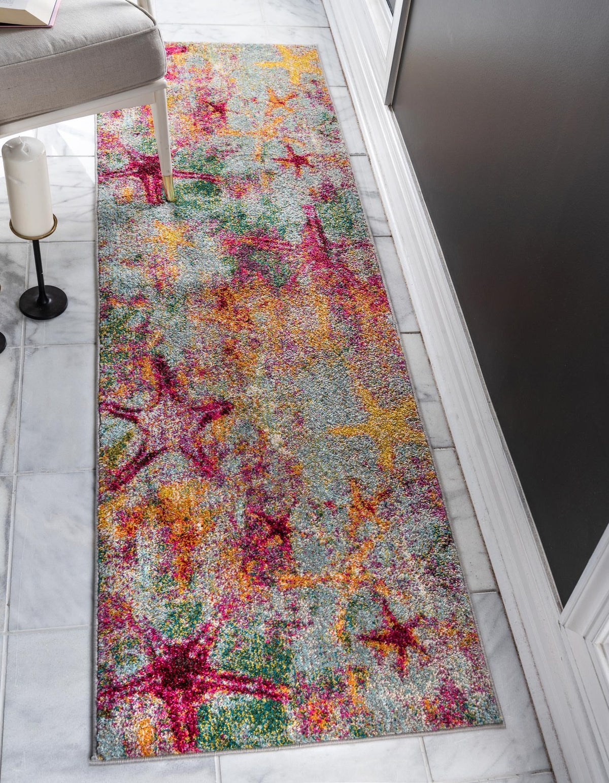 Sorrento Shores Collection Area Rug - Positano Runner Multi  lifestyle 34