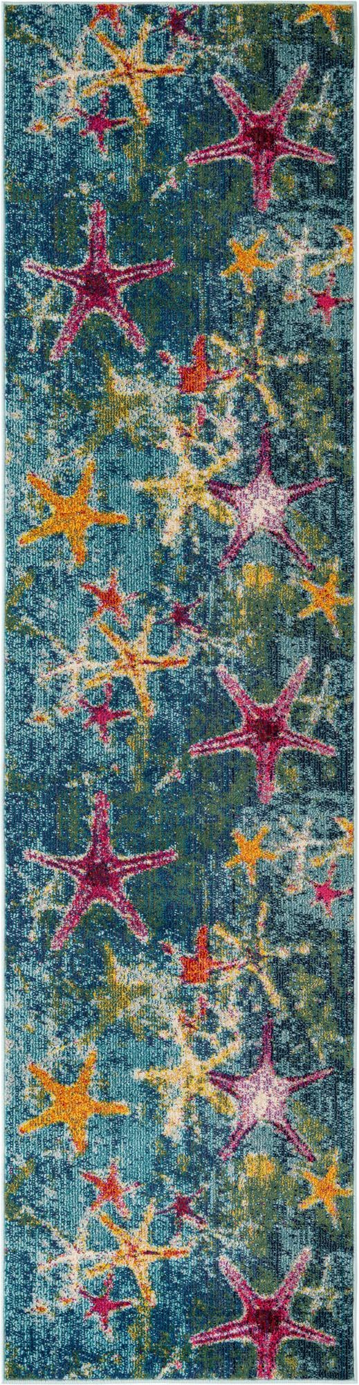 Sorrento Shores Collection Area Rug - Positano Runner Navy Blue  lifestyle 26