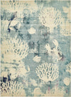 Sorrento Shores Collection Area Rug -  Vico Rectangle Light Blue  lifestyle 3