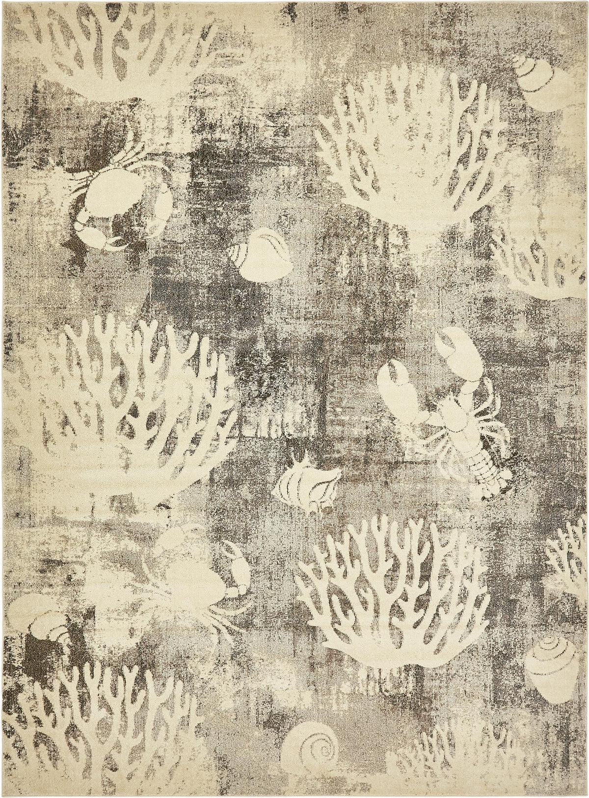 Sorrento Shores Collection Area Rug -  Vico Rectangle Light Gray Main