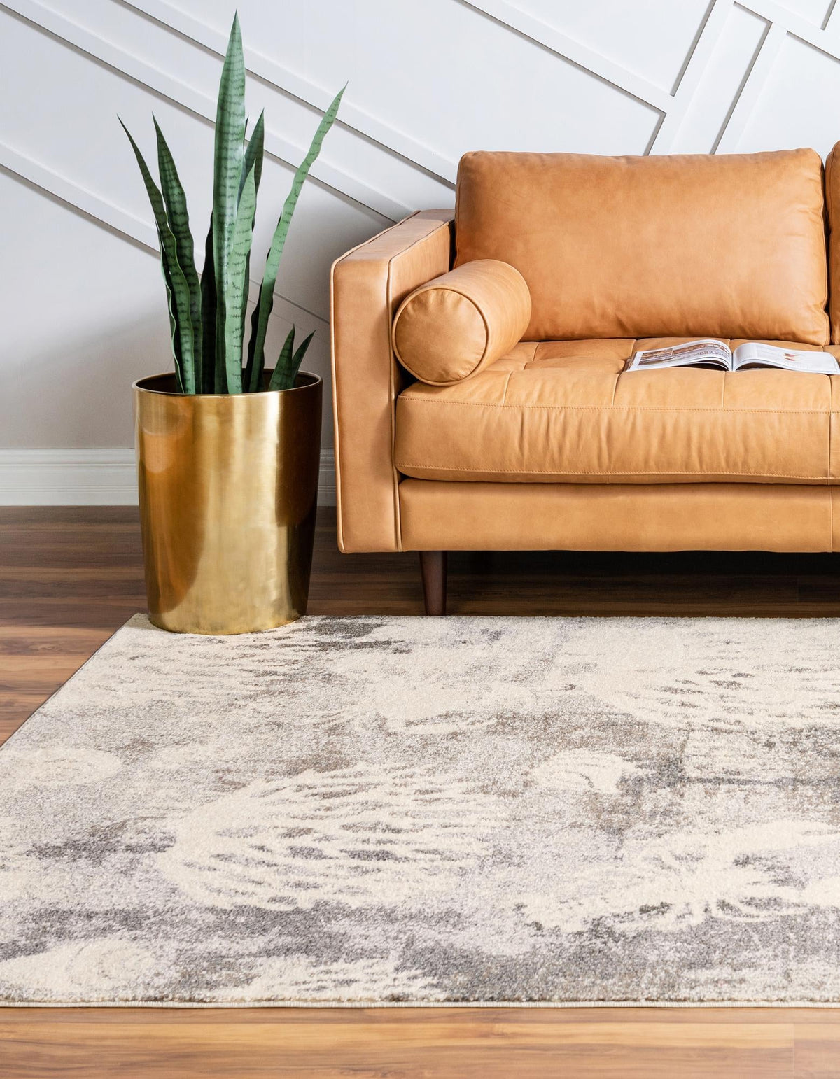 Sorrento Shores Collection Area Rug -  Vico Rectangle Light Gray  lifestyle 7
