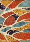 Sorrento Shores Collection Area Rug -  Atrani Rectangle Rust Red Main