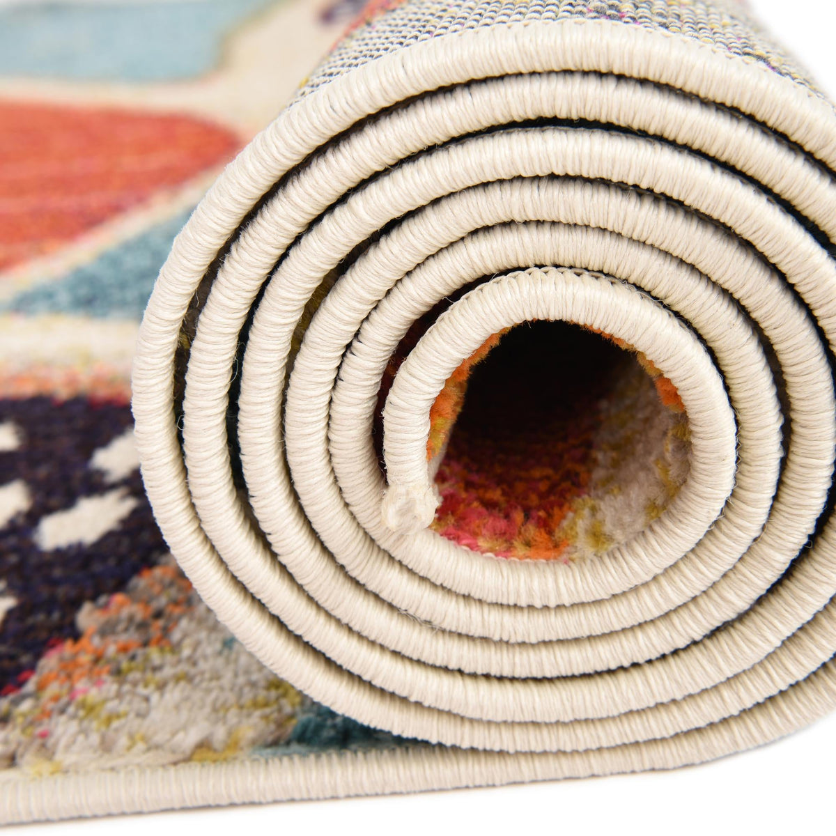 Sorrento Shores Collection Area Rug -  Atrani Rectangle Rust Red  lifestyle 11