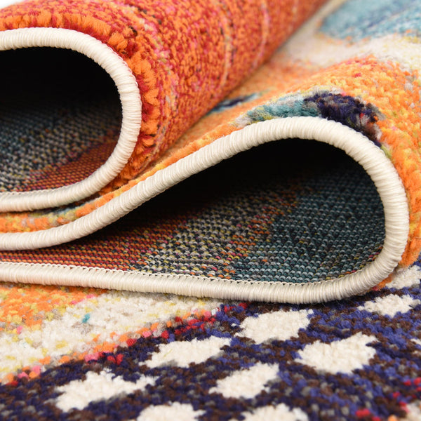 Sorrento Shores Collection Area Rug -  Atrani Rectangle Rust Red  lifestyle 12