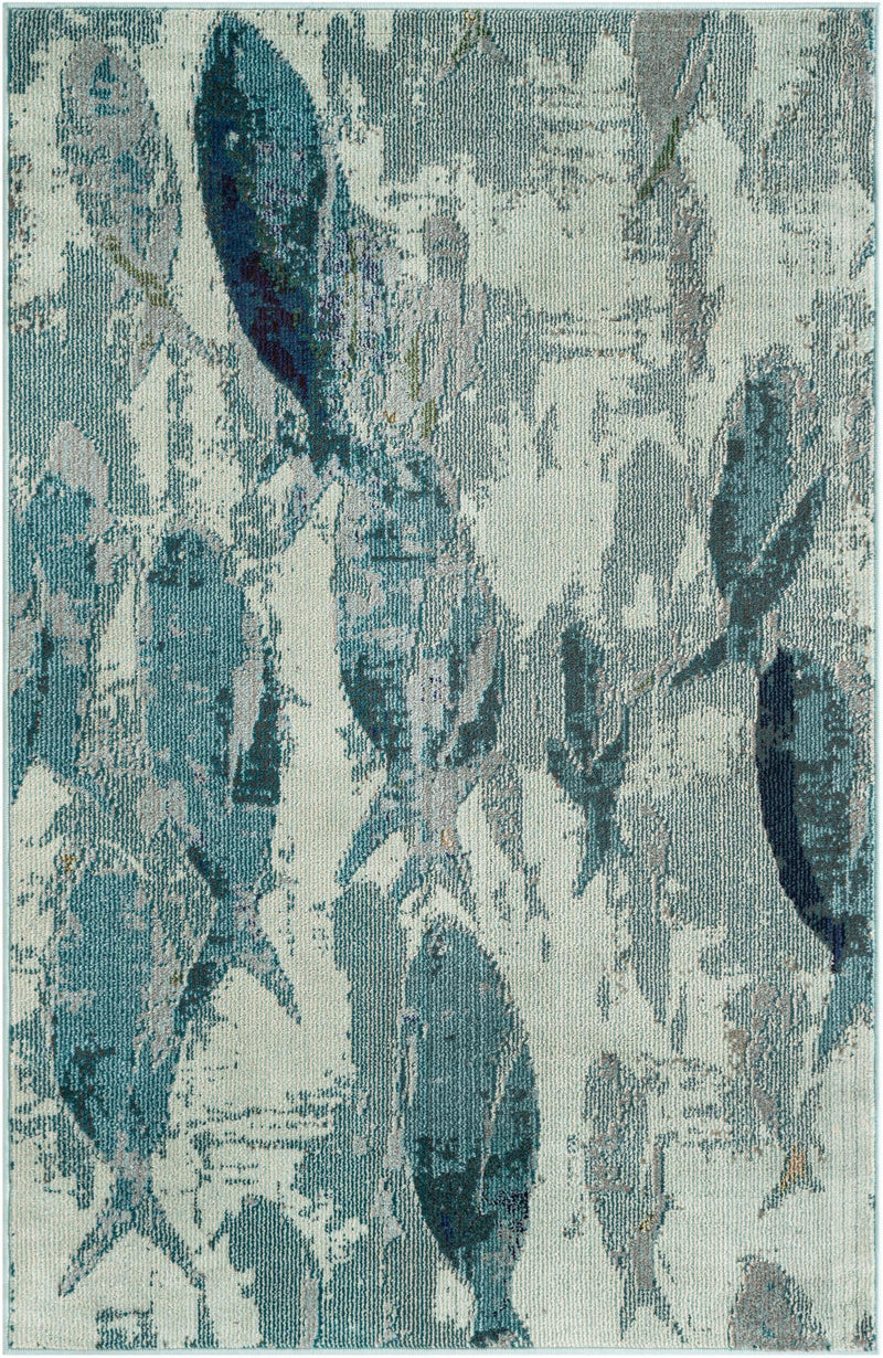 Sorrento Shores Collection Area Rug -  Praiano Rectangle Light Blue  lifestyle 2