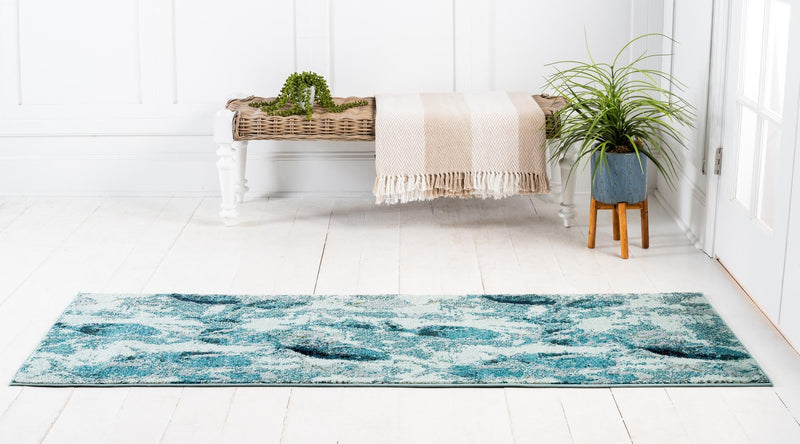 Sorrento Shores Collection Area Rug -  Praiano Runner Light Blue  lifestyle 19