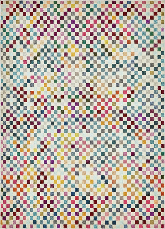 Chromatic Oasis Collection Area Rug -  Flora Rectangle Multi Main