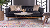 Chromatic Oasis Collection Area Rug -  Flora Rectangle Multi  lifestyle 4