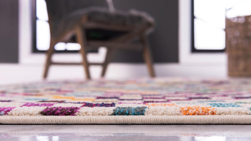 Chromatic Oasis Collection Area Rug -  Flora Rectangle Multi  lifestyle 14