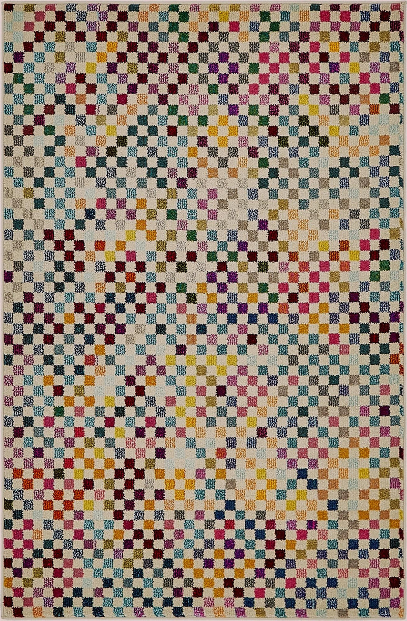 Chromatic Oasis Collection Area Rug -  Flora Rectangle Multi  lifestyle 2