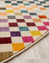 Chromatic Oasis Collection Area Rug -  Flora Round Multi  lifestyle 23