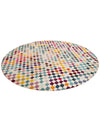 Chromatic Oasis Collection Area Rug -  Flora Round Multi  lifestyle 21