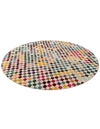 Chromatic Oasis Collection Area Rug -  Flora Round Multi  lifestyle 22