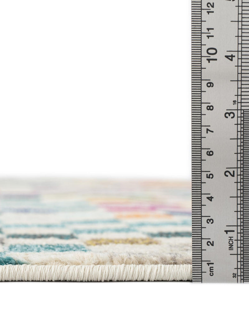Chromatic Oasis Collection Area Rug -  Flora Runner Multi  lifestyle 29