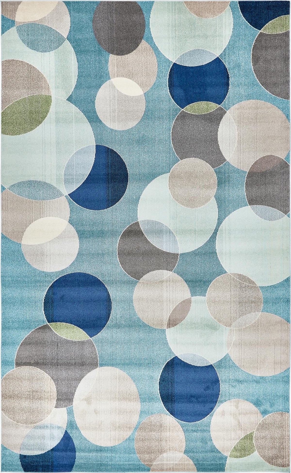 Chromatic Oasis Collection Area Rug -  Zephyr Rectangular Blue  lifestyle 27