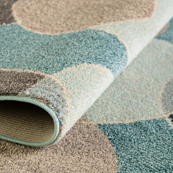 Chromatic Oasis Collection Area Rug -  Zephyr Rectangle Blue  lifestyle 19