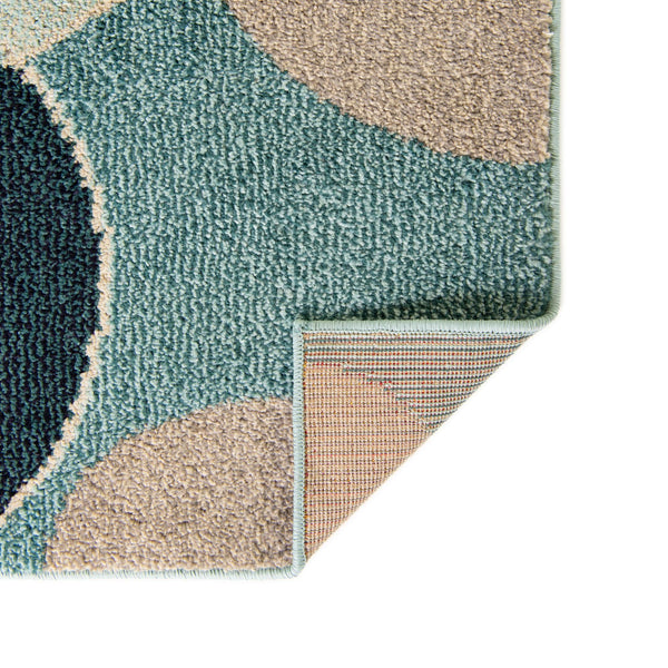 Chromatic Oasis Collection Area Rug -  Zephyr Rectangle Blue  lifestyle 22