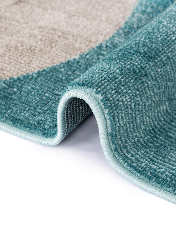 Chromatic Oasis Collection Area Rug -  Zephyr Rectangle Blue  lifestyle 23