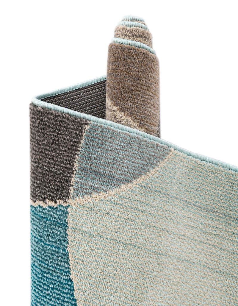 Chromatic Oasis Collection Area Rug -  Zephyr Rectangle Blue  lifestyle 25