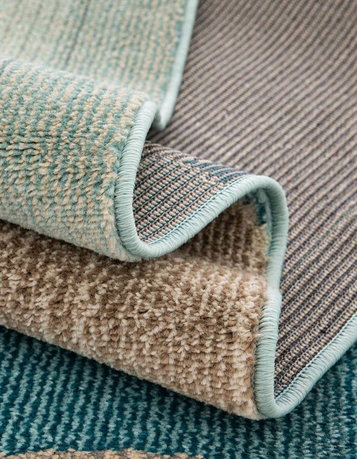 Chromatic Oasis Collection Area Rug -  Zephyr Rectangle Blue  lifestyle 29