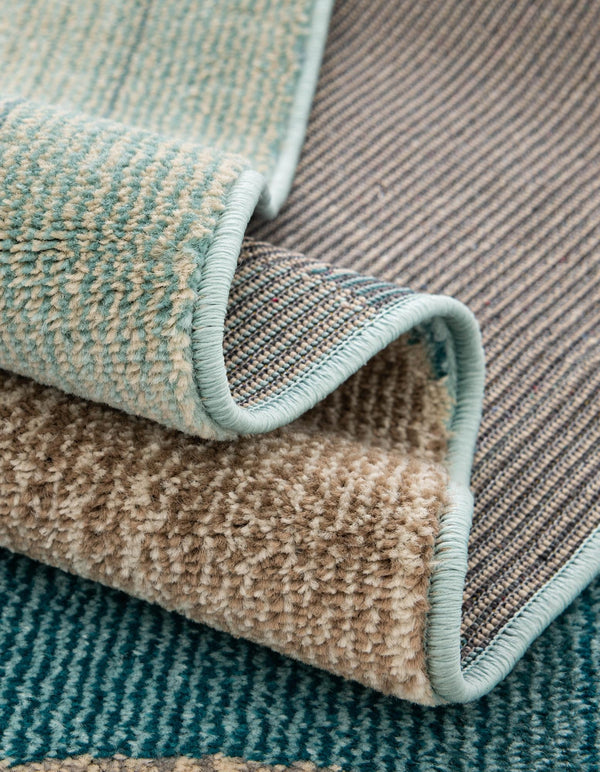Chromatic Oasis Collection Area Rug -  Zephyr Rectangle Blue  lifestyle 29