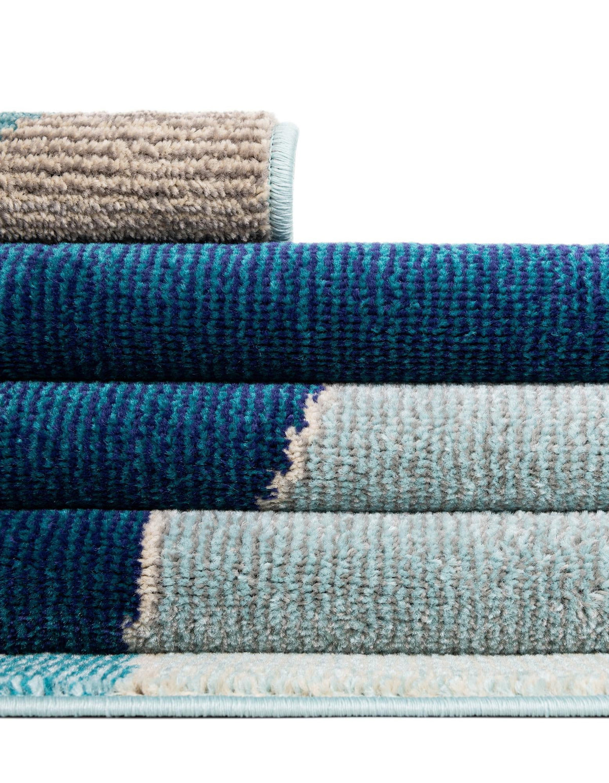 Chromatic Oasis Collection Area Rug -  Zephyr Rectangle Blue  lifestyle 31