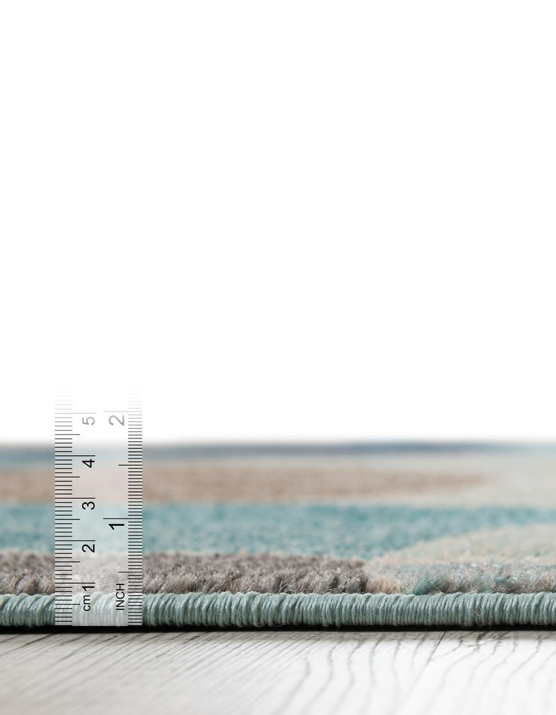 Chromatic Oasis Collection Area Rug -  Zephyr Rectangle Blue  lifestyle 9