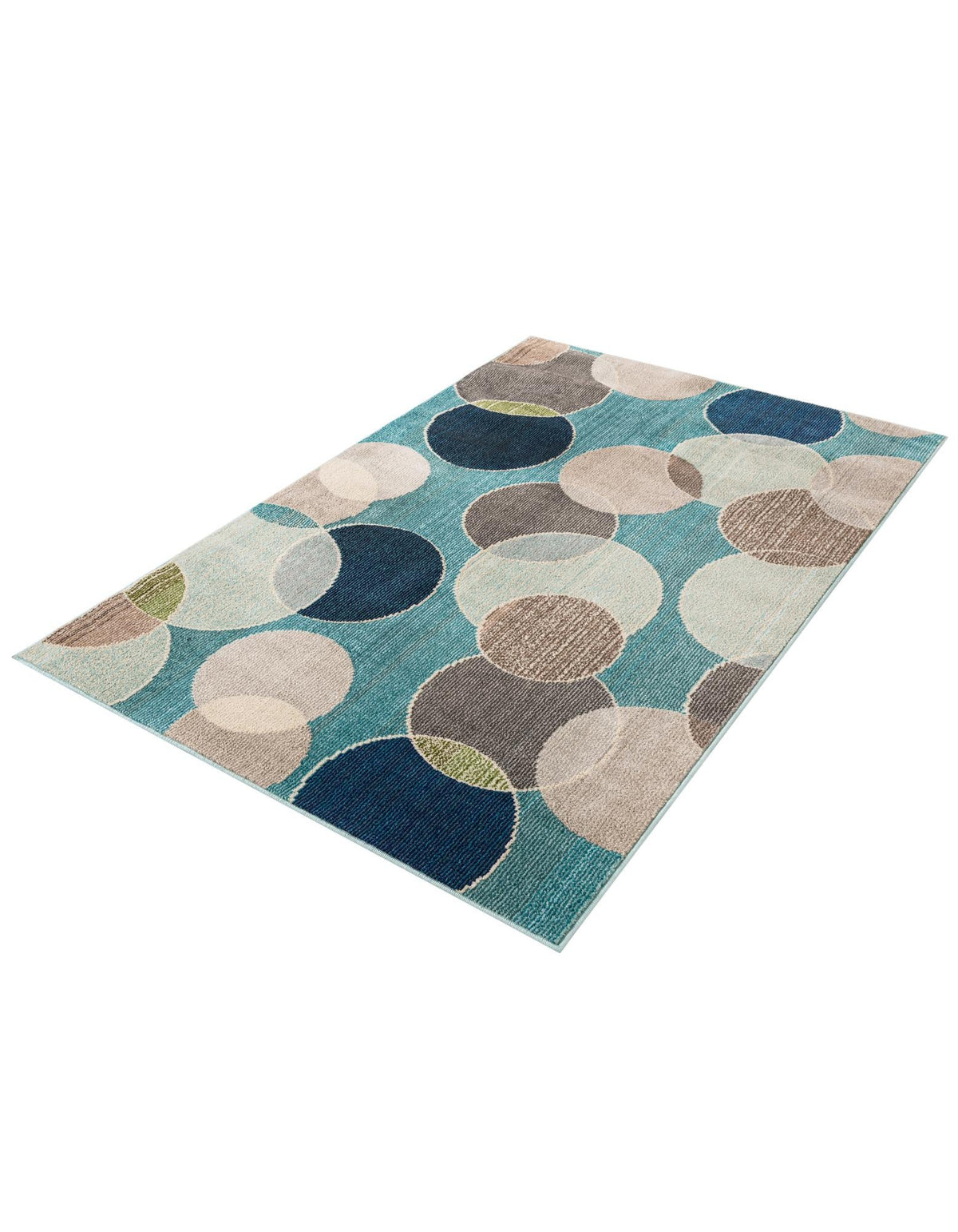 Chromatic Oasis Collection Area Rug -  Zephyr Rectangle Blue  lifestyle 5