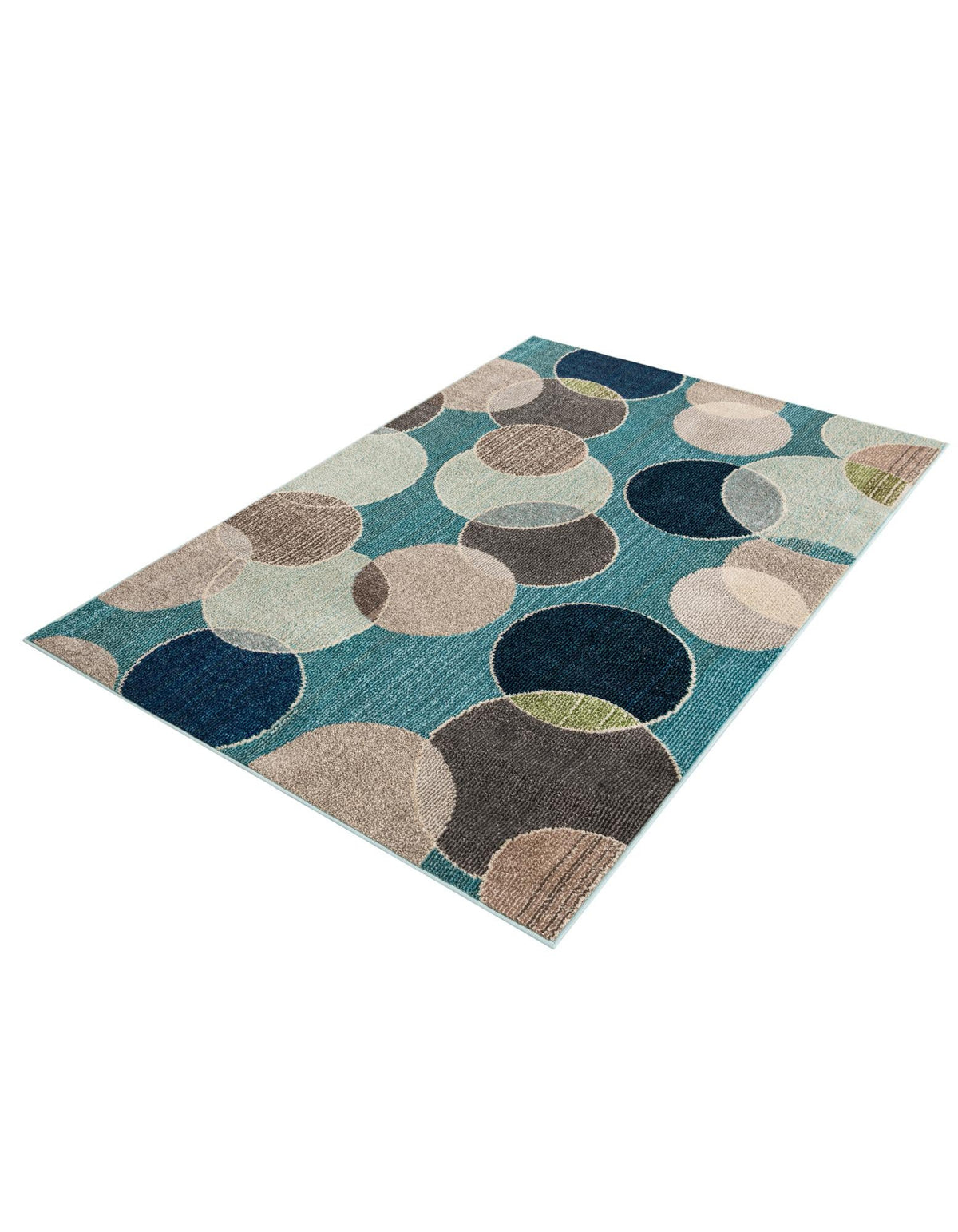 Chromatic Oasis Collection Area Rug -  Zephyr Rectangle Blue  lifestyle 6