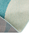 Chromatic Oasis Collection Area Rug -  Zephyr Round Blue  lifestyle 70