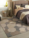 Chromatic Oasis Collection Area Rug -  Zephyr Rectangular Gray  lifestyle 33