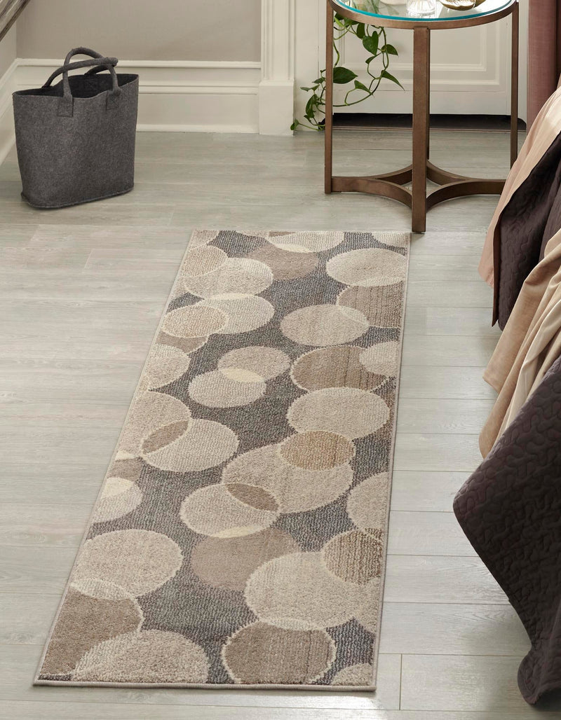 Chromatic Oasis Collection Area Rug -  Zephyr Runner Gray  lifestyle 34